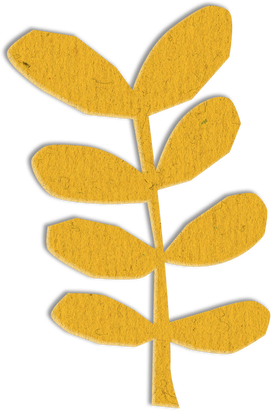 Abstract Paper Cut-Out Leaf