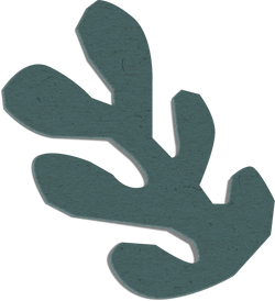 Abstract Paper Cut-Out Organic Shape